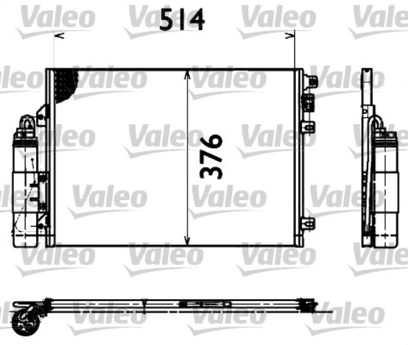 VALEO Condenser, air conditioning