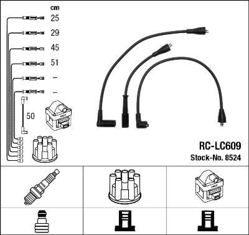 NGK Ignition Cable Kit