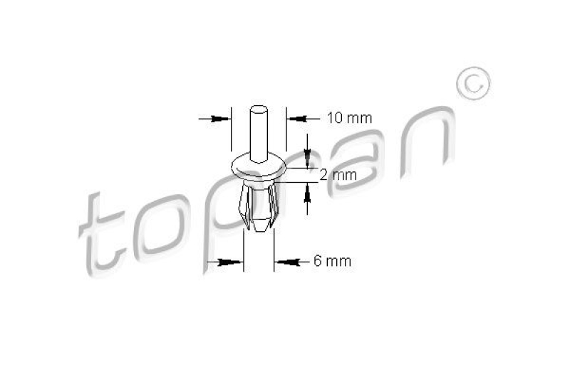 TOPRAN Expanding Rivet