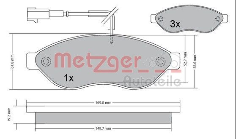 METZGER BREMSSCHEIBEN + METZGER BREMSBELÄGE