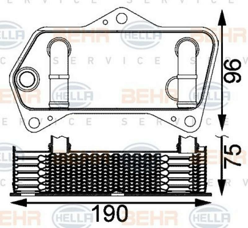 HELLA Oil Cooler, automatic transmission