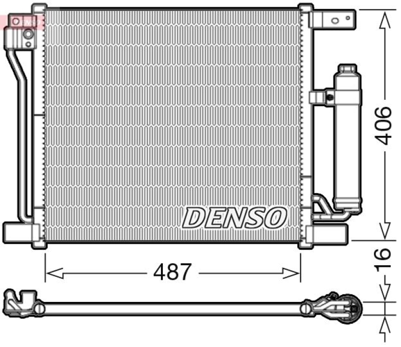 DENSO Kondensator, Klimaanlage