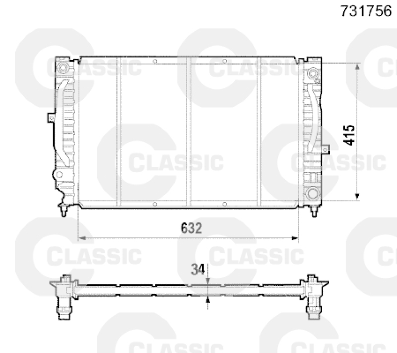 VALEO Kühler, Motorkühlung VALEO CLASSIC