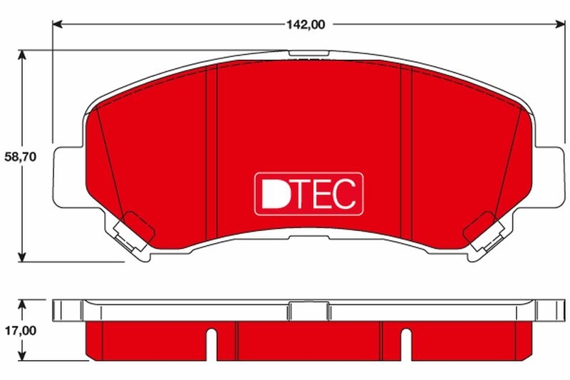 TRW Bremsbelagsatz, Scheibenbremse DTEC COTEC