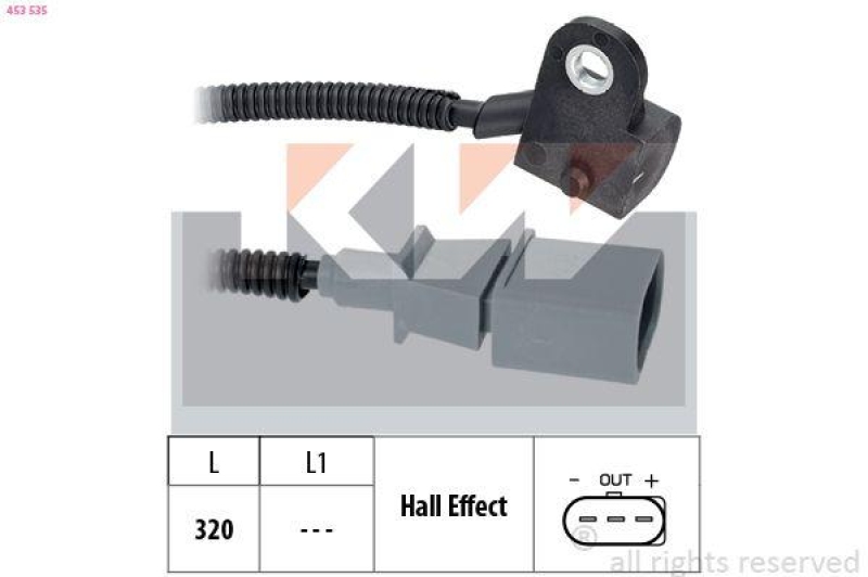 KW Sensor, Nockenwellenposition Made in Italy - OE Equivalent