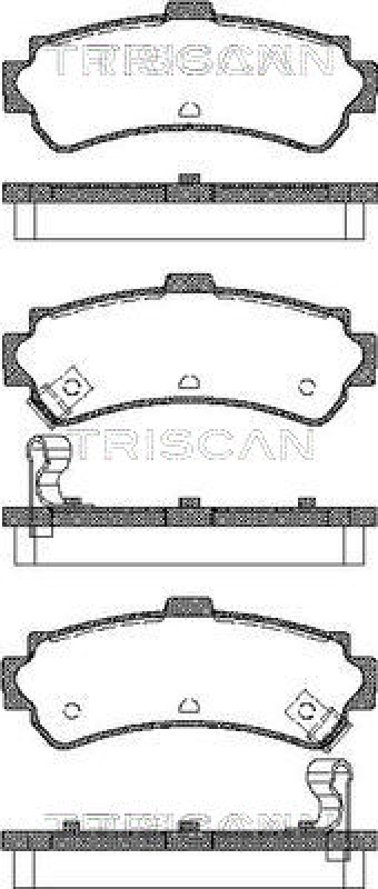 TRISCAN Brake Pad Set, disc brake