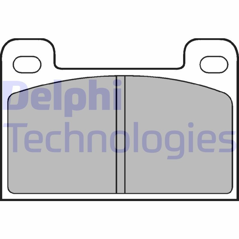 DELPHI Brake Pad Set, disc brake