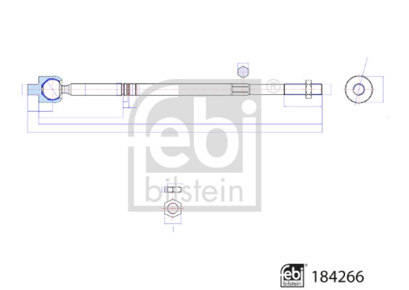 FEBI BILSTEIN Axialgelenk, Spurstange