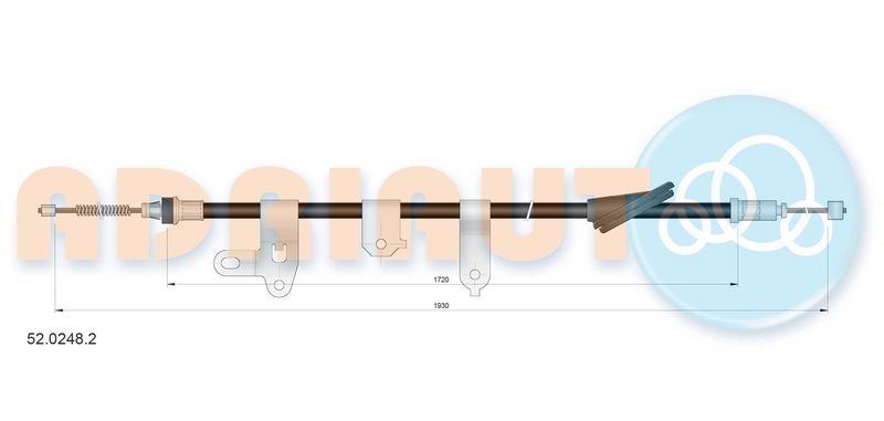 ADRIAUTO Cable Pull, parking brake