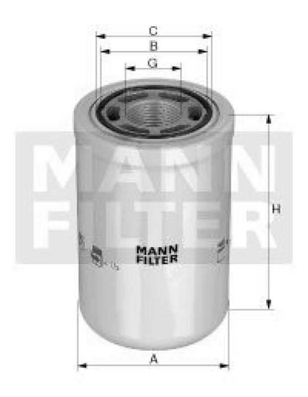 MANN-FILTER Filter, operating hydraulics