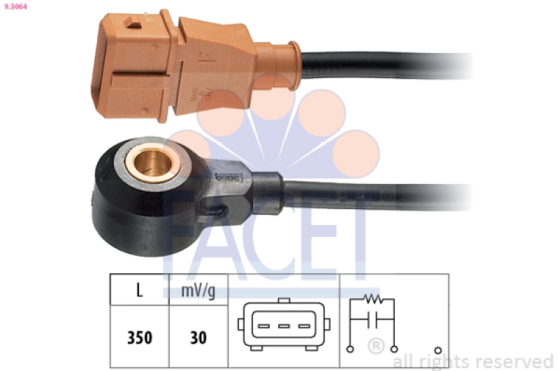 FACET Knock Sensor Made in Italy - OE Equivalent