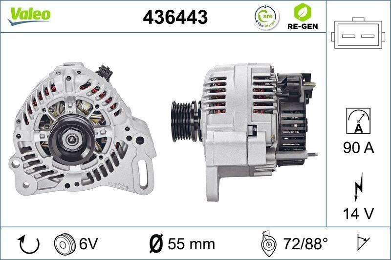 VALEO Alternator REMANUFACTURED PREMIUM