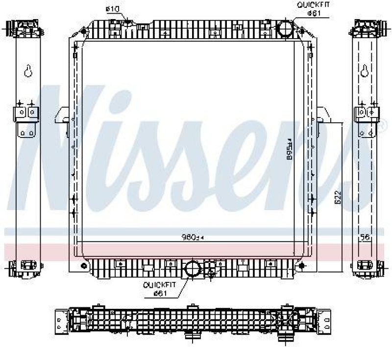 NISSENS Radiator, engine cooling