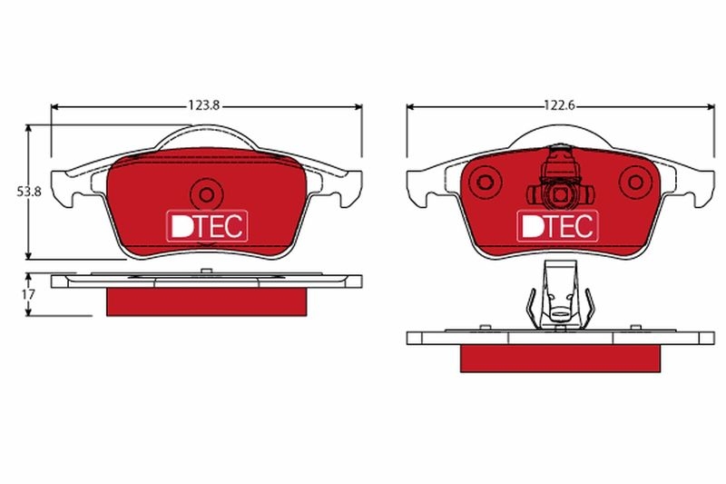 TRW Brake Pad Set, disc brake DTEC COTEC