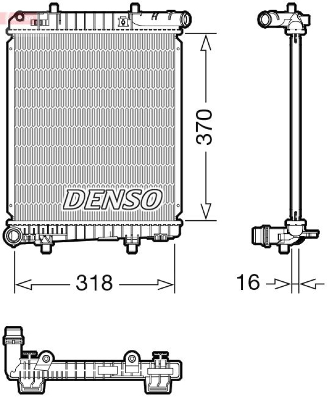 DENSO Radiator, engine cooling