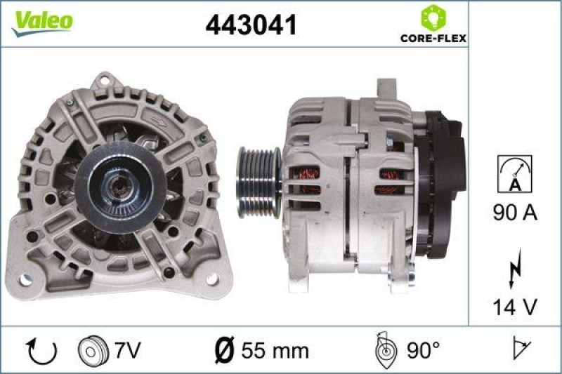 VALEO Alternator VALEO CORE-FLEX