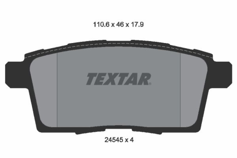 TEXTAR Bremsbelagsatz, Scheibenbremse