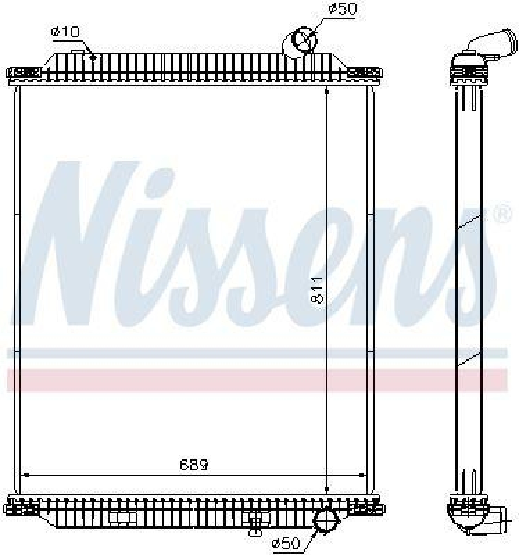 NISSENS Radiator, engine cooling