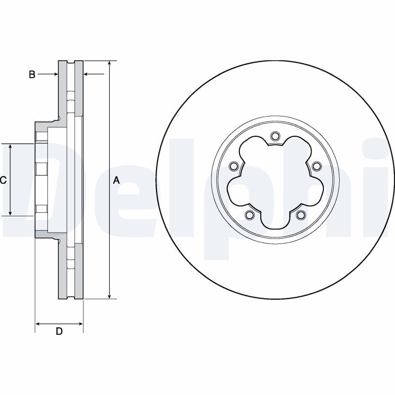 2x DELPHI Bremsscheibe