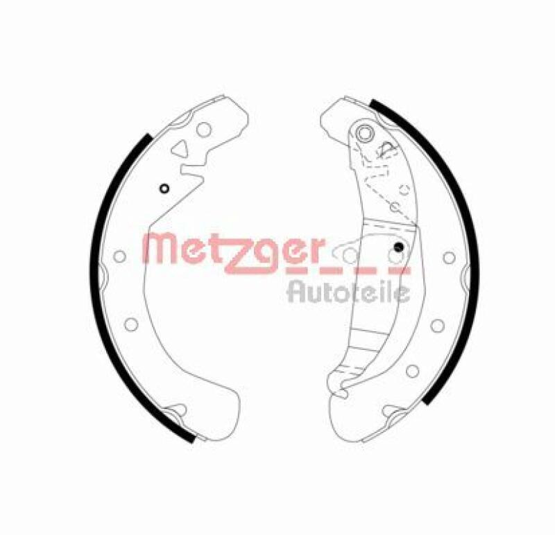 METZGER Brake Shoe Set