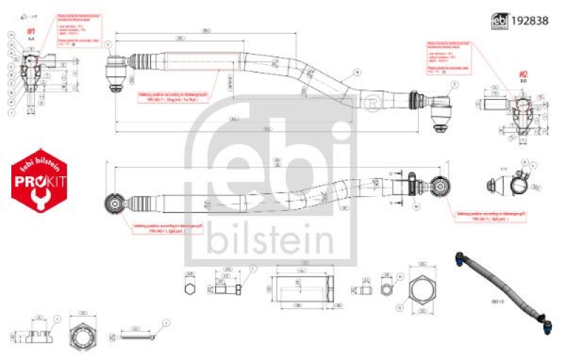 FEBI BILSTEIN Lenkstange ProKit