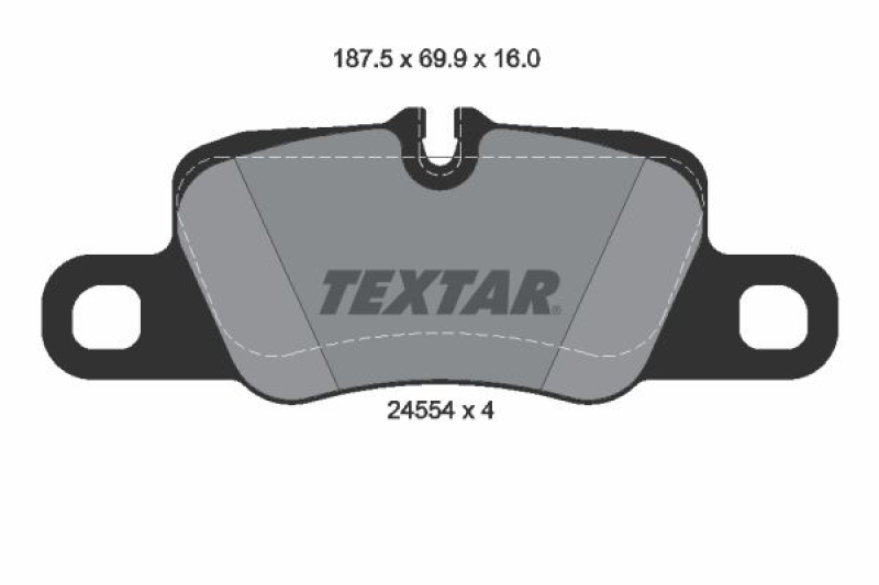 TEXTAR Brake Pad Set, disc brake