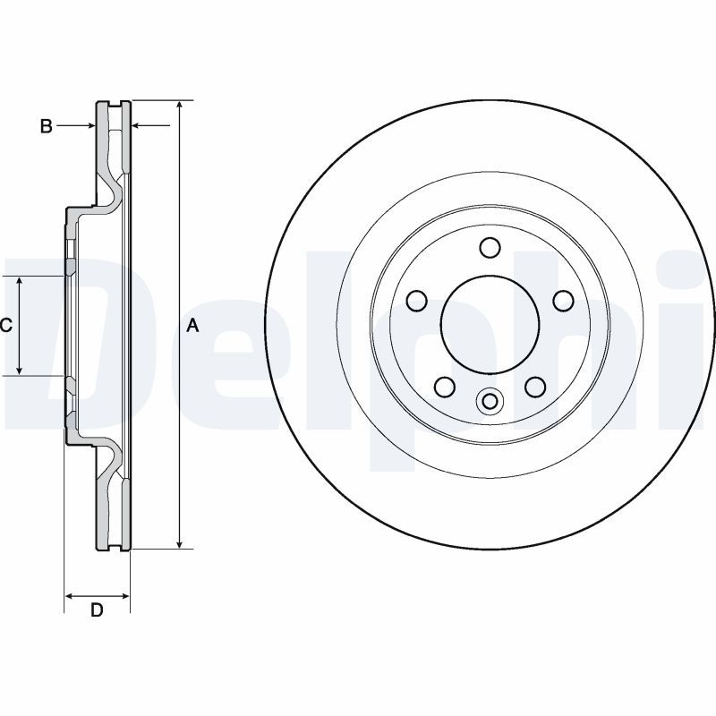 2x DELPHI Bremsscheibe