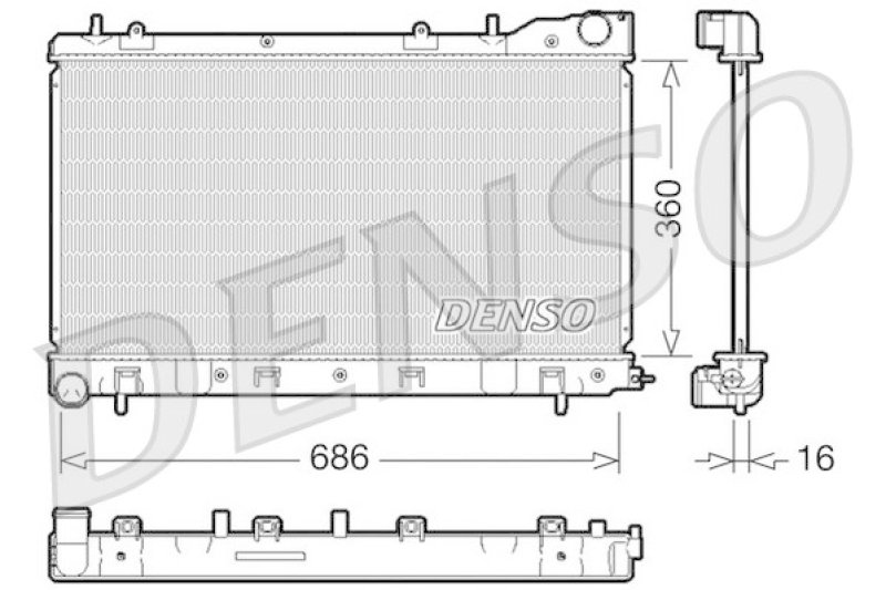 DENSO Kühler, Motorkühlung