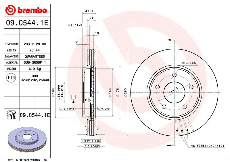 BREMBO Bremsensatz, Scheibenbremse BEYOND LINE - EV