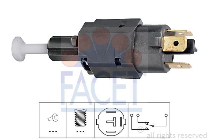 FACET Brake Light Switch Made in Italy - OE Equivalent