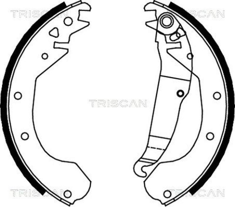 TRISCAN Brake Shoe Set