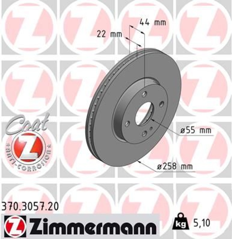 Zimmermann Bremsscheiben + Zimmermann Bremsbeläge