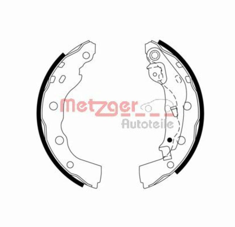 METZGER Brake Shoe Set