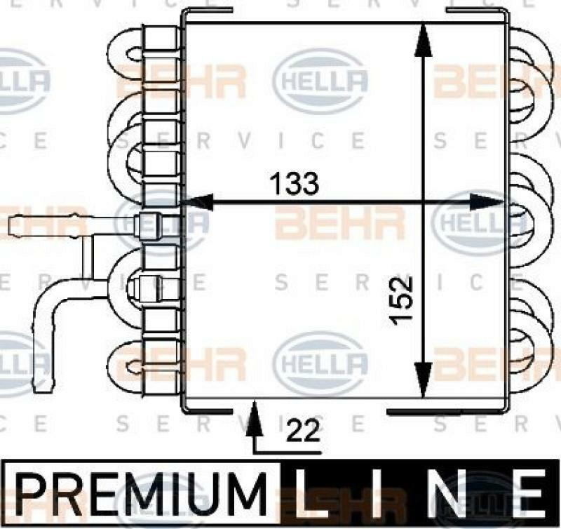 HELLA Kraftstoffkühler BEHR HELLA SERVICE *** PREMIUM LINE ***