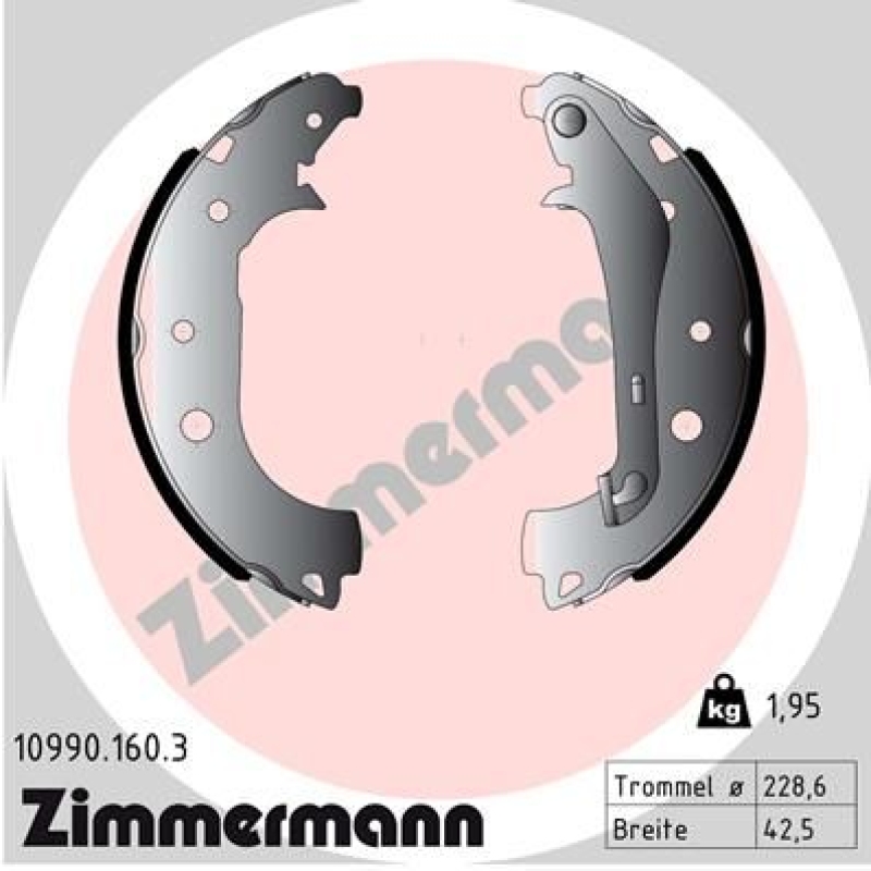 ZIMMERMANN Bremsbackensatz