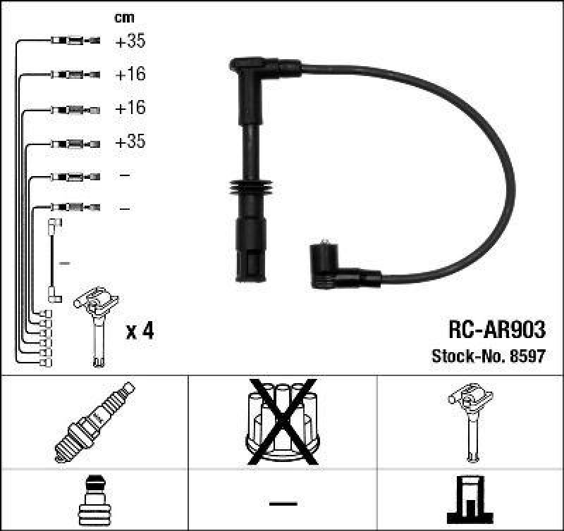 NGK Ignition Cable Kit