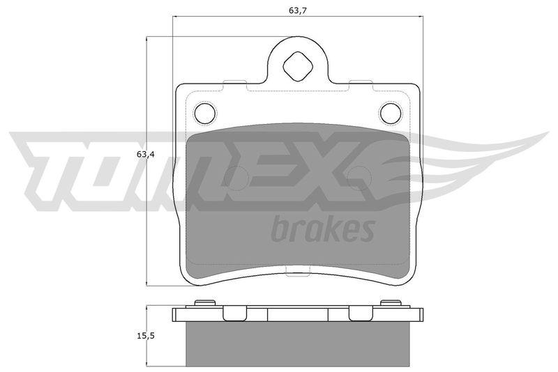 TOMEX Brakes Bremsbelagsatz, Scheibenbremse