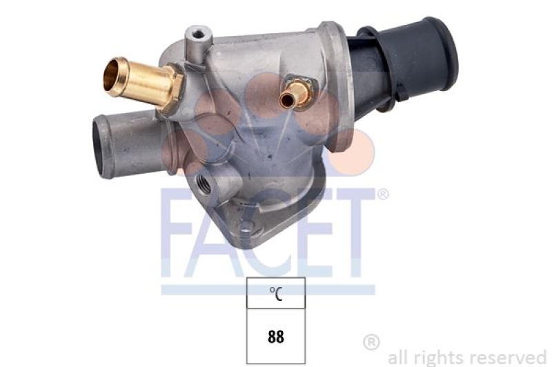 FACET Thermostat, coolant Made in Italy - OE Equivalent