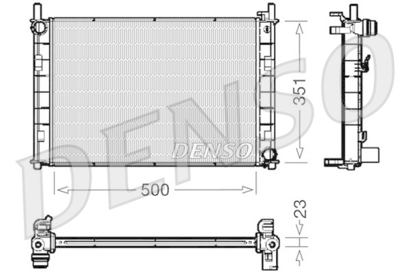 DENSO Radiator, engine cooling