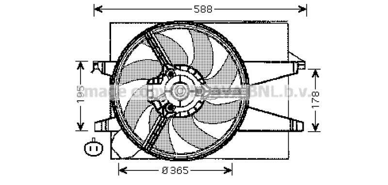 AVA QUALITY COOLING Lüfter, Motorkühlung