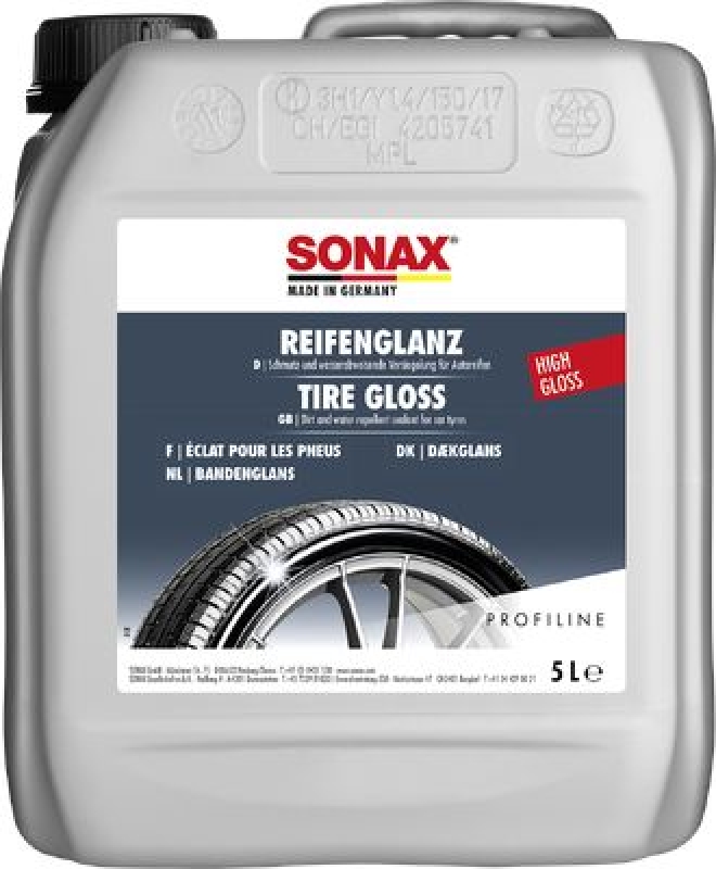 3x SONAX PROFILINE Reifenreiniger Glanz und Pflege passend für alle Reifentypen 02355000