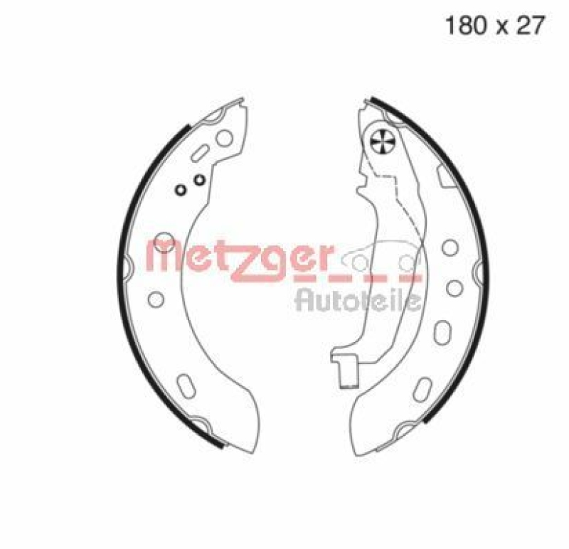 METZGER Brake Shoe Set