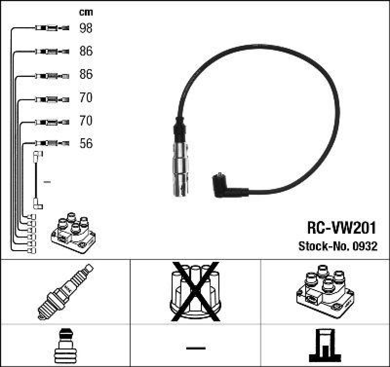 NGK Ignition Cable Kit