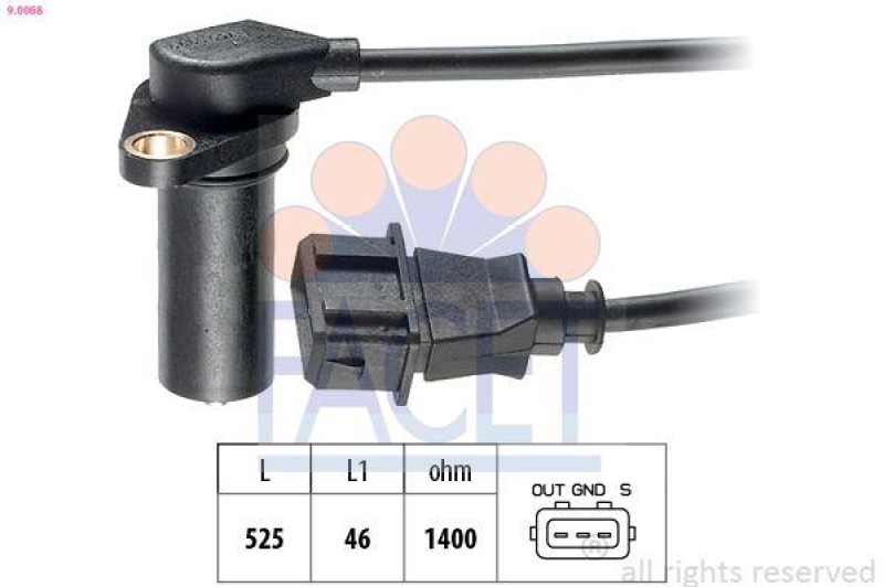 FACET Sensor, crankshaft pulse Made in Italy - OE Equivalent