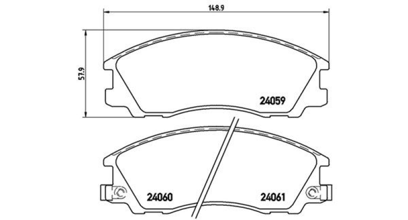 MAGNETI MARELLI Bremsbelagsatz, Scheibenbremse