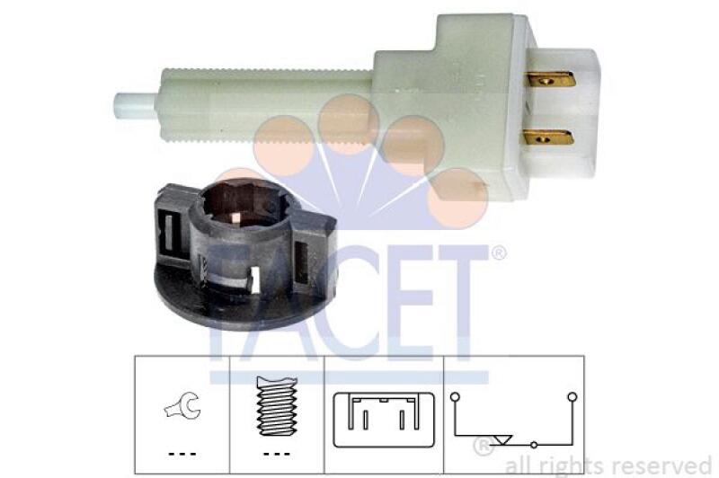 FACET Brake Light Switch Made in Italy - OE Equivalent