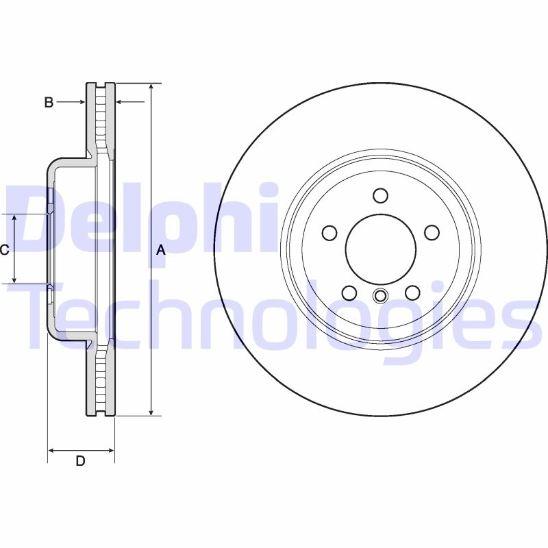 2x DELPHI Bremsscheibe