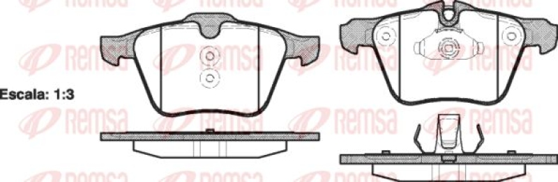 KAWE Brake Pad Set, disc brake