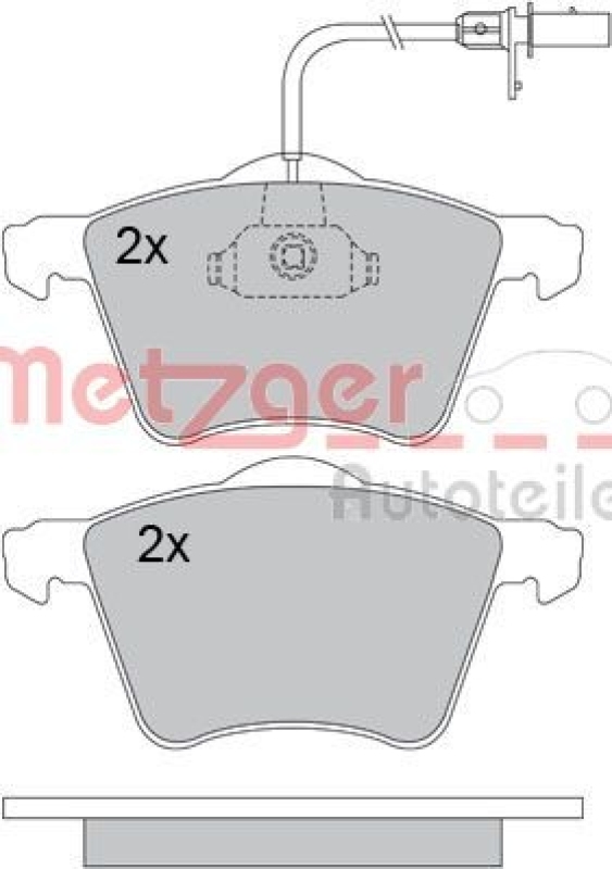 METZGER Brake Pad Set, disc brake