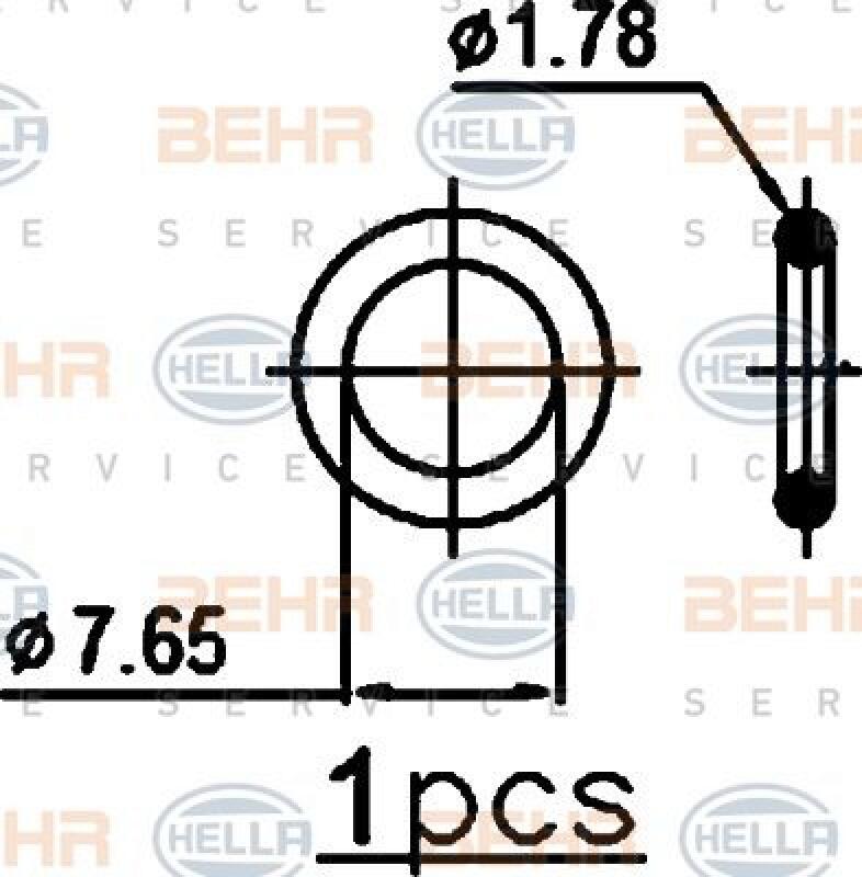 HELLA Condenser, air conditioning